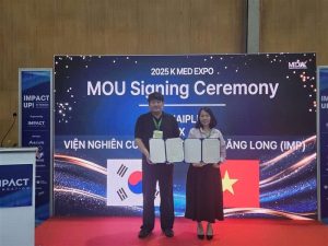 Viện Nghiên cứu Y Dược học Thăng Long ký kết Biên bản ghi nhớ Hợp tác chiến lược cùng MEDIAIPLUS, Inc. tại K-Med Expo Vietnam & Meditech Hà Nội 2025